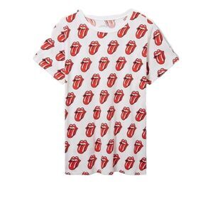 The Rolling Stones Adult Size 1XL T-Shirt Tee Shirt‎ all Over Print Tongue Logo